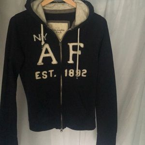 navy hoodie